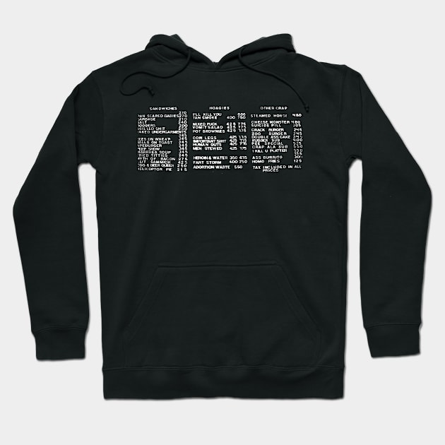 The Menu Hoodie by kthorjensen